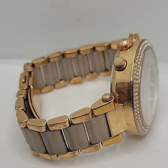 Michael Kors MK5896 Women's Stainless Steel Analog Blush Dial Quartz Watch BC851 - Picture 9 of 10